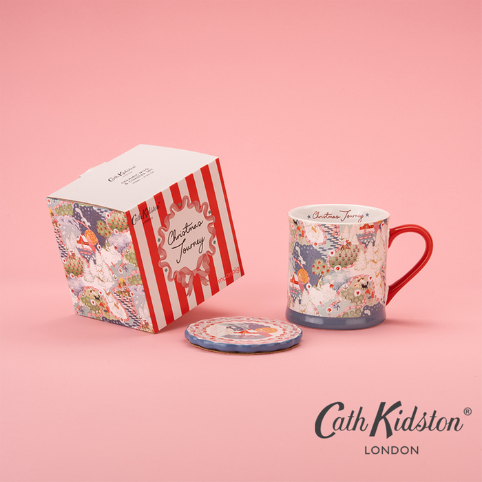Cath Kidston Christmas Journey Mug & Coaster