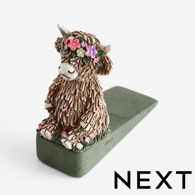 NEXT Hamish The Highland Cow Doorstop