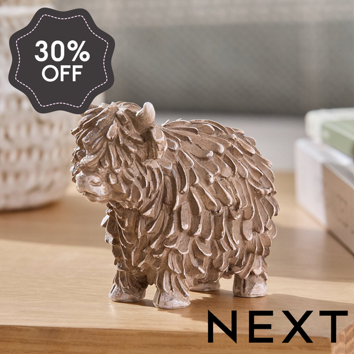 NEXT Mini Hamish The Highland Cow Ornament