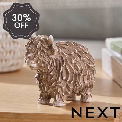 NEXT Mini Hamish The Highland Cow Ornament