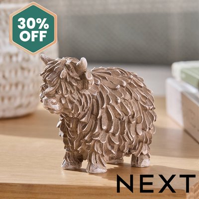 NEXT Mini Hamish The Highland Cow Ornament