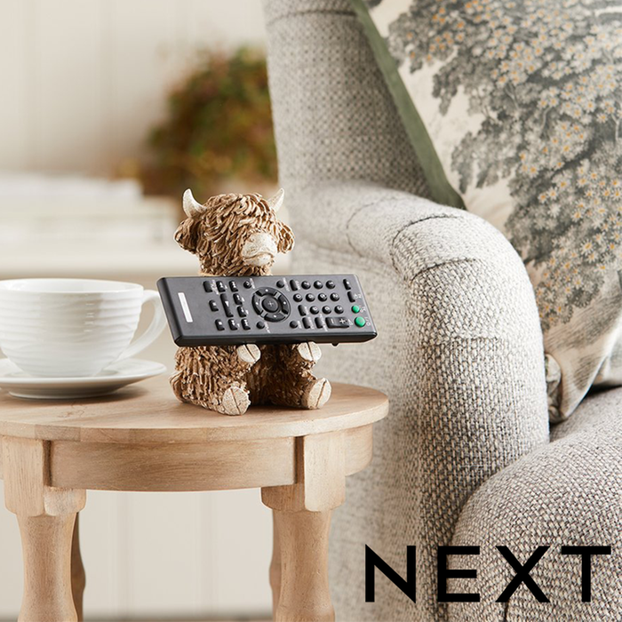 NEXT Hamish the Highland Cow TV Remote Control Holder