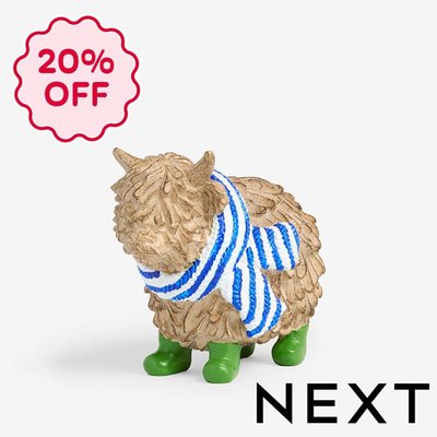 NEXT Natural Hamish The Highland Cow Scarf Ornament
