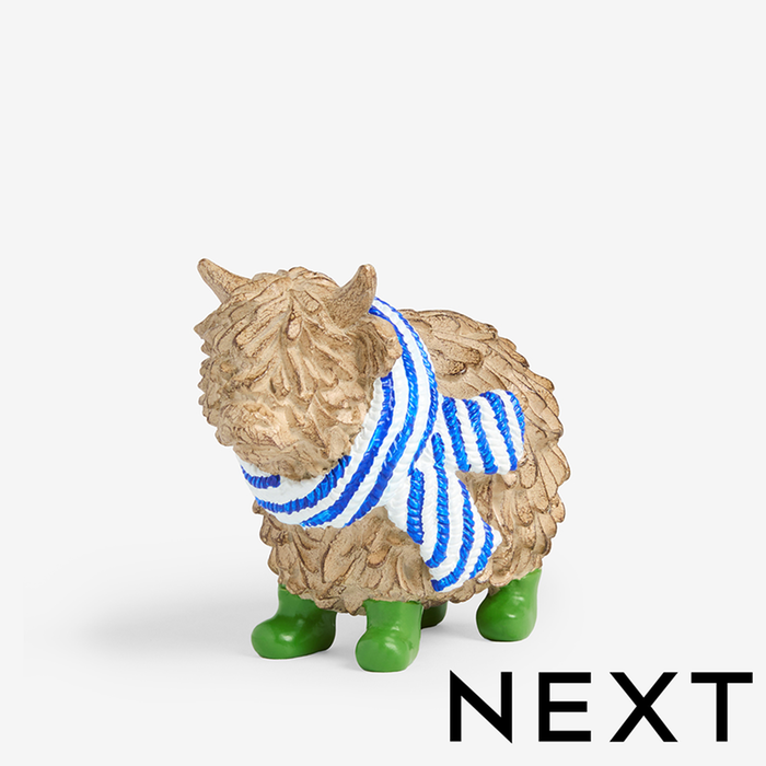 NEXT Natural Hamish The Highland Cow Scarf Ornament