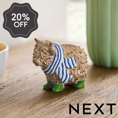 NEXT Natural Hamish The Highland Cow Scarf Ornament