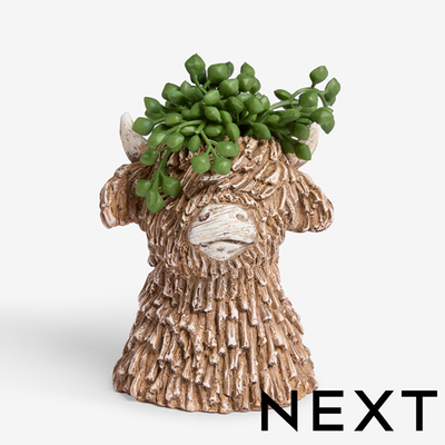 NEXT Green Artificial String of Pearls in Hamish The Highland Cow Ornament