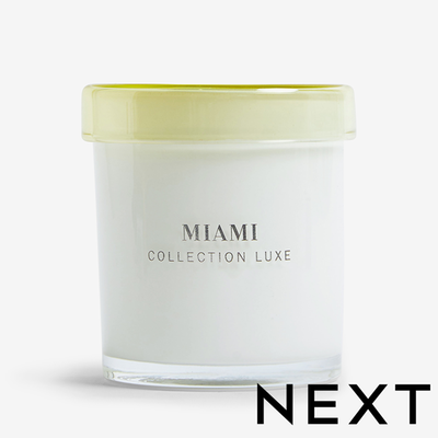 NEXT Yellow Collection Luxe Miami Grapefruit and Mango Scented Candle