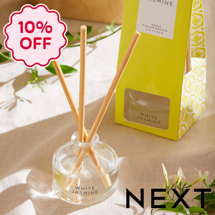 NEXT White Jasmine 40ml Fragranced Reed Diffuser