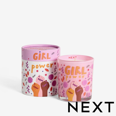 NEXT Pink Girl Power White Jasmine Scented Candle