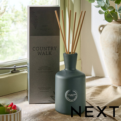NEXT Country Walk Pine and Eucalyptus 400ml Fragranced Reed Diffuser