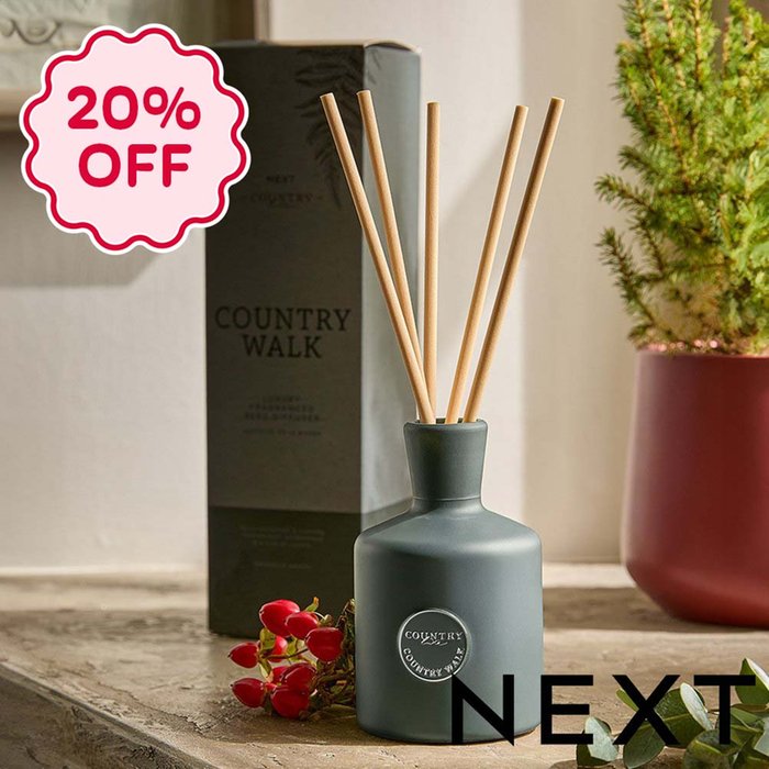 NEXT Country Walk Pine and Eucalyptus 170ml Fragranced Reed Diffuser
