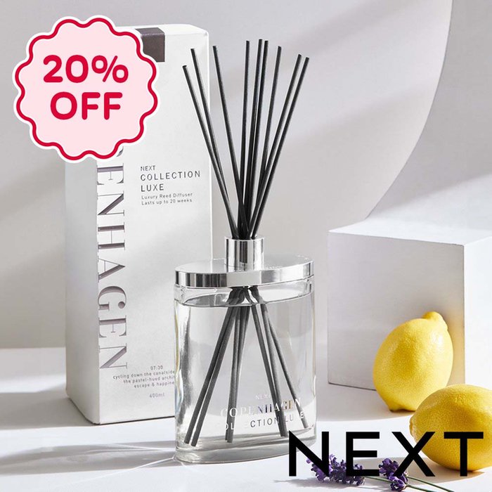 NEXT Collection Luxe Copenhagen Bergamot Tonka 400ml Fragranced Diffuser Refill