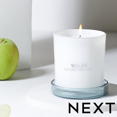 NEXT Blue Collection Luxe Milan Apple and Magnolia Scented Candle