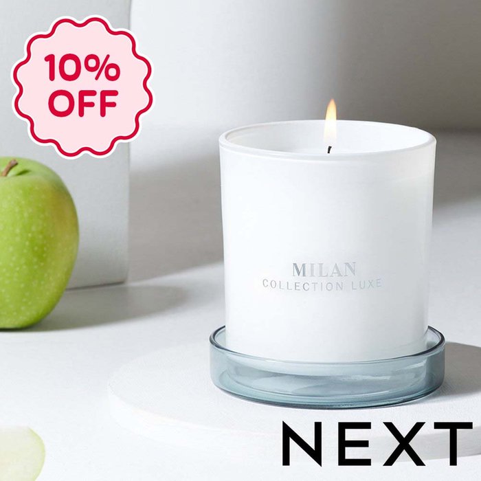 NEXT Blue Collection Luxe Milan Apple and Magnolia Scented Candle
