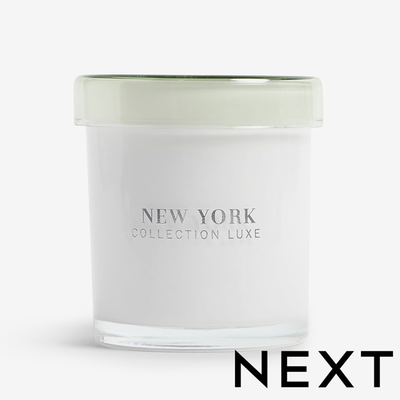 NEXT Jasmine & Orange Blossom Collection Luxe New York Single Wick Scented Candle