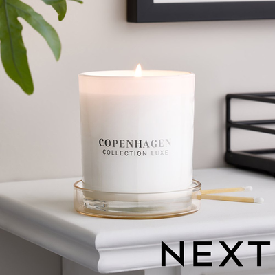 NEXT Natural Collection Luxe Copenhagen Bergamot Tonka Scented Candle