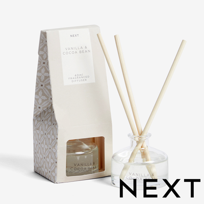 NEXT Vanilla & Cocoa Bean 40ml Fragranced Reed Diffuser