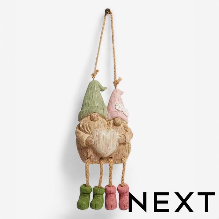 NEXT Natural Gonk Heart Hanging Decoration