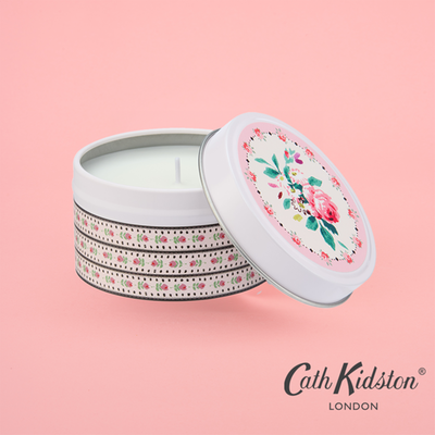 Cath Kidston Ivory Rose Tin Candle