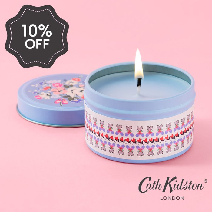 Cath Kidston I Heart You Tin Candle