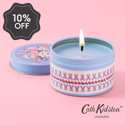 Cath Kidston I Heart You Tin Candle