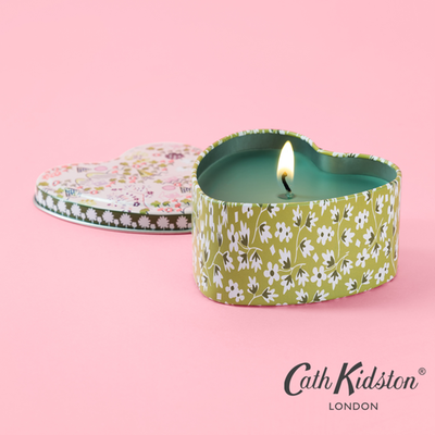 Cath Kidston Tiny Town Heart Tin Candle