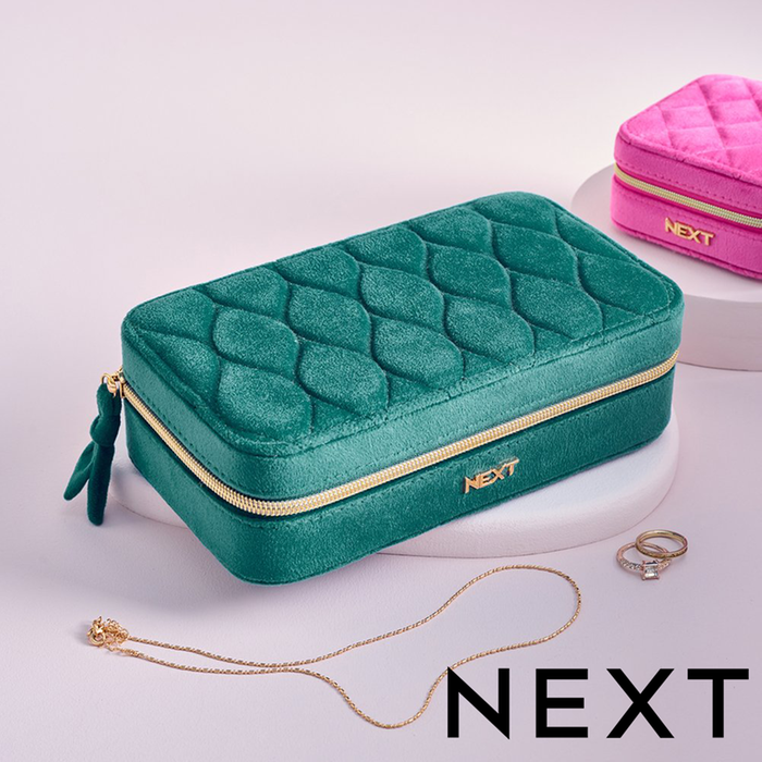NEXT Velour Travel Jewellery Box
