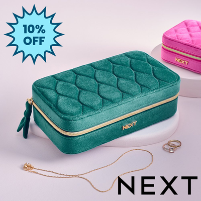NEXT Velour Travel Jewellery Box