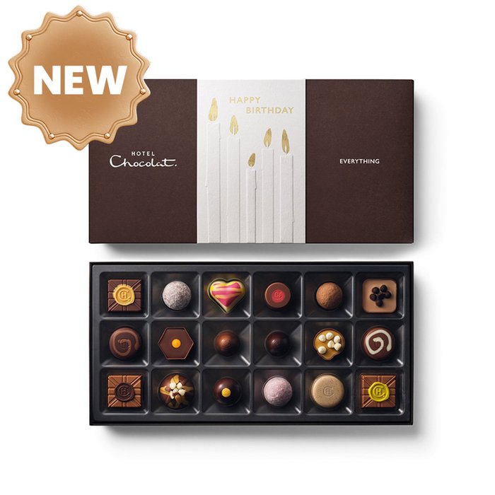 Hotel Chocolat - Everything 18-Piece Happy Birthday Chocolate Box