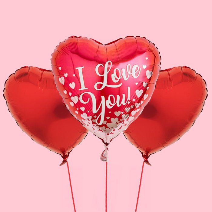 I Love You Balloon Trio