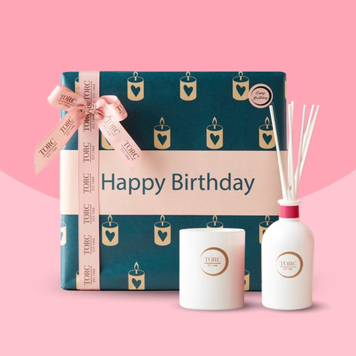 Happy Birthday Candle & Diffuser Gift Set by Torc