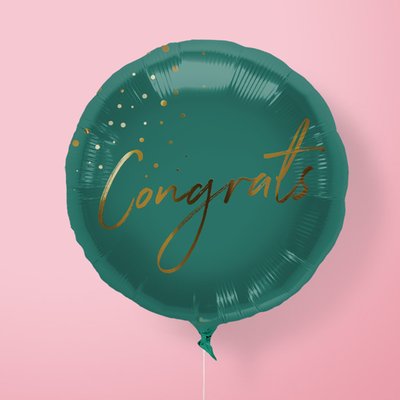 Congrats Green Balloon