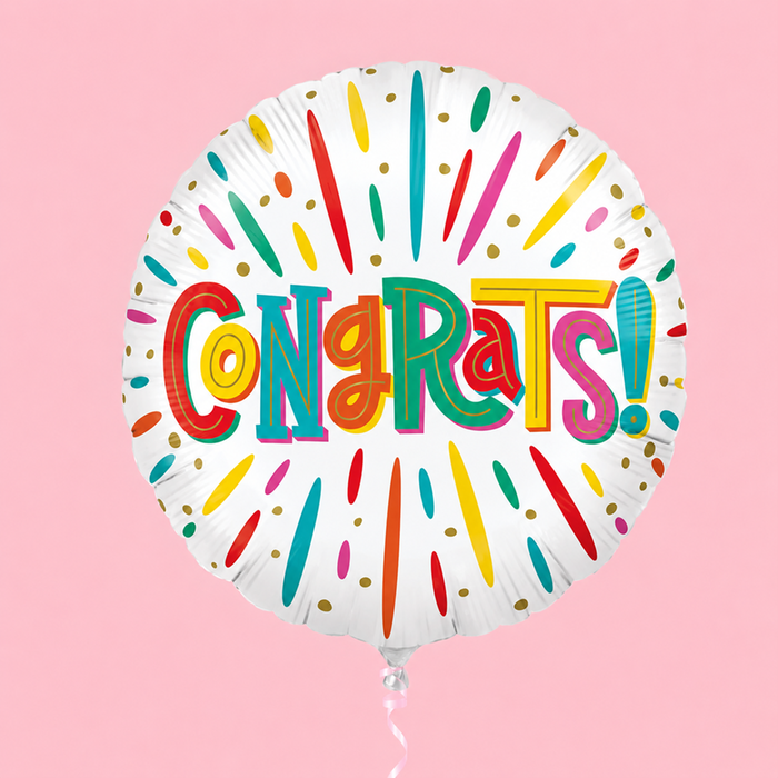 18 Colourful Congrats Balloon