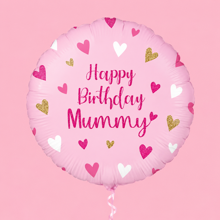 18 Happy Birthday Mummy Pink Balloon