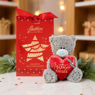 Tatty Teddy Mistletoe Kisses & Butlers Assorted Milk Chocolates