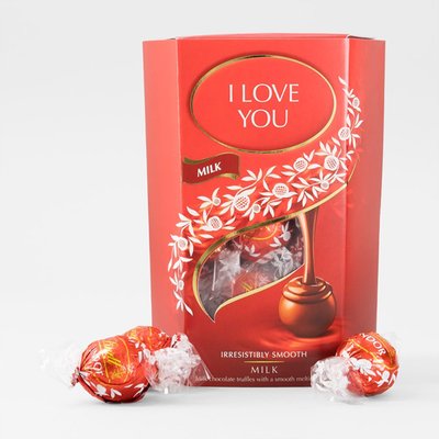I Love You Lindt Lindor Milk Chocolate Truffles (200g)