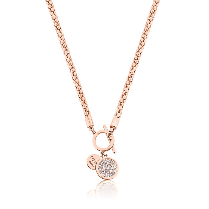 Romi Rose Gold Popcorn Chain Necklace