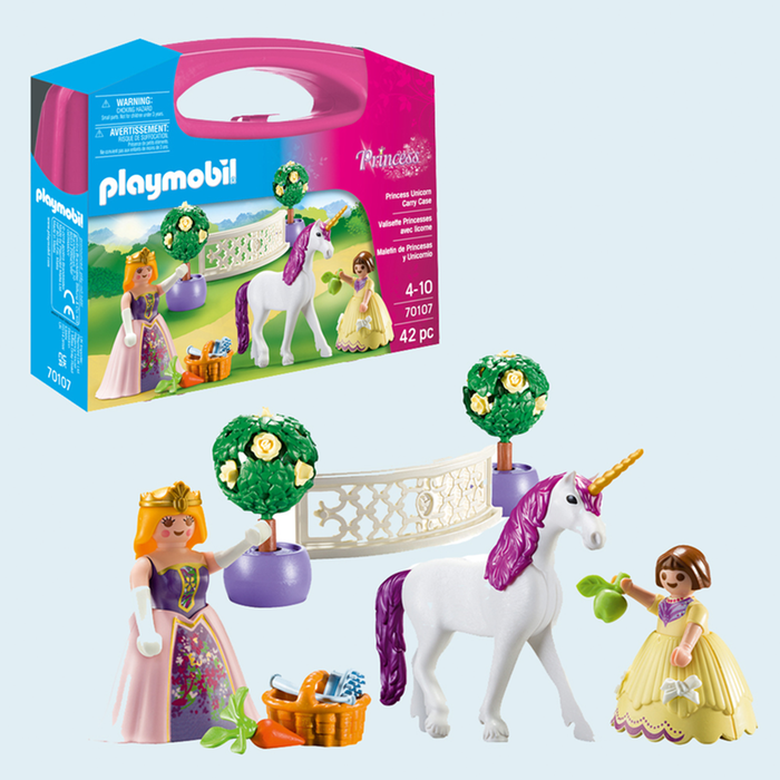 Playmobil Princess Unicorn Large Carry Case (70107) Moonpig