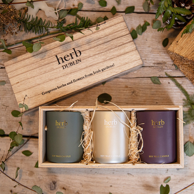 Winter Candle Trio by Herb Dublin