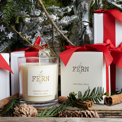 Wild Fern Christmas Candle