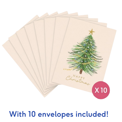 Christmas Card Multipack | 10 greeting cards including envelopes