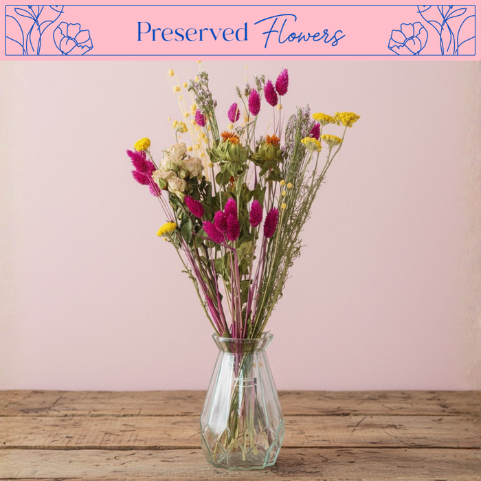 Pink Fizz Dried Flower Bouquet