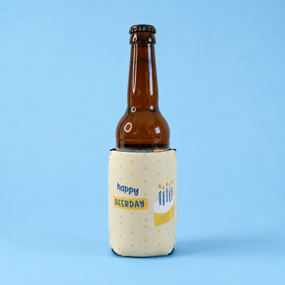 Happy Beerday Can Cooler