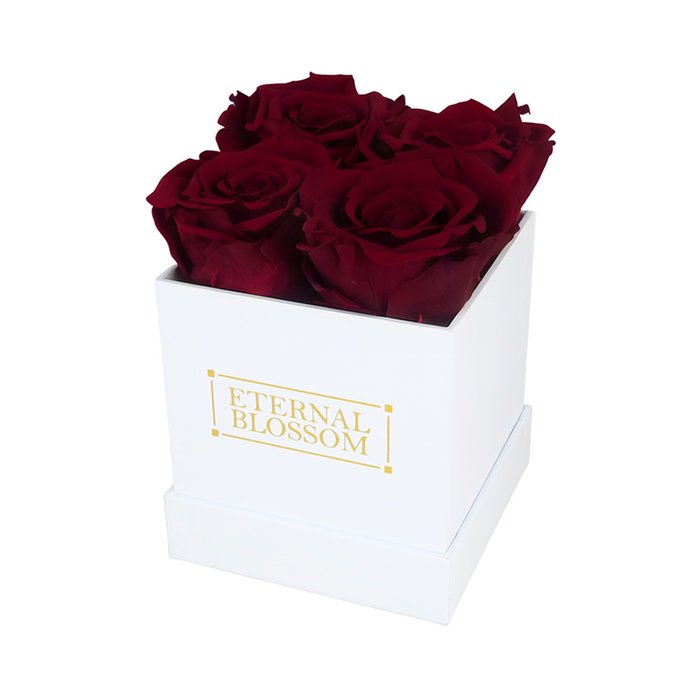 Rouge Red 4 Piece Infinity Rose Box