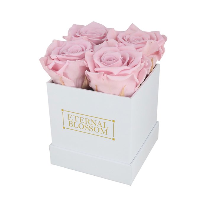Vintage Pink 4 Piece Infinity Rose Box
