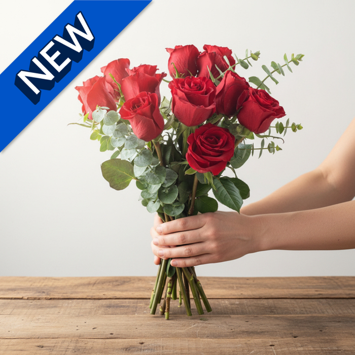 Premium Red Roses Fresh Flower Bouquet