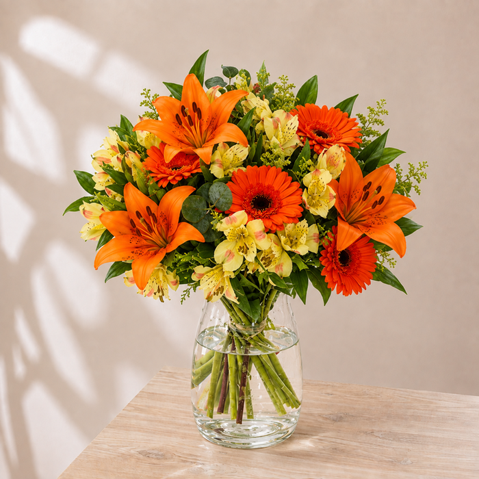 Orange Lily & Germini Bouquet
