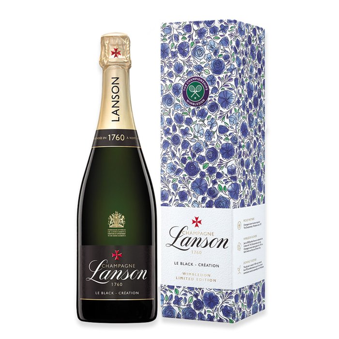 Lanson x Wimbledon Le Black Création Brut NV 75cl in Blue Gift Box