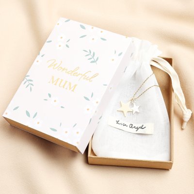 Wonderful Mum Double Star Necklace