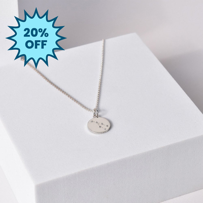 'Taurus' Zodiac Silver Necklace